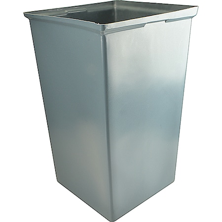 Rubbermaid Trash Liner, Rigid, Grey , 35G, Trash Station RBMDFG356700GRAY